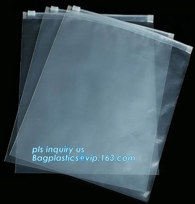 drukte de kosmetische de zak promotiedouane van schuifk pvc plastic zak, het Milieuvriendelijke berijpte duidelijke plastic kledingstuk B van pvc