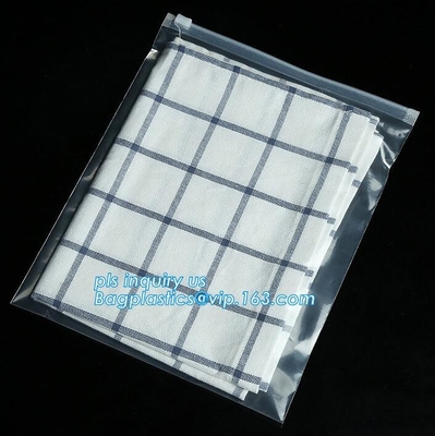 drukte de kosmetische de zak promotiedouane van schuifk pvc plastic zak, het Milieuvriendelijke berijpte duidelijke plastic kledingstuk B van pvc