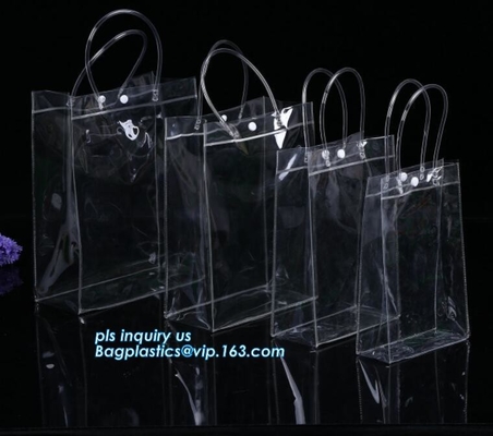 drukte de kosmetische de zak promotiedouane van schuifk pvc plastic zak, het Milieuvriendelijke berijpte duidelijke plastic kledingstuk B van pvc