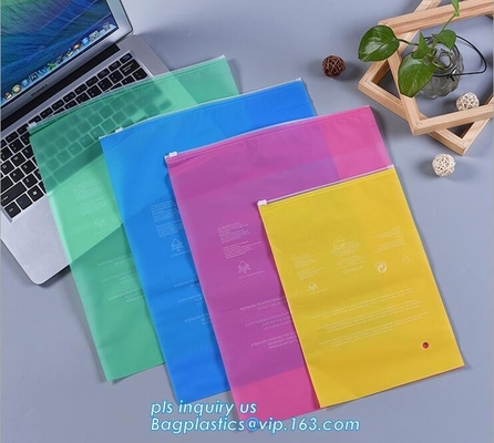 PE hijgt de plastic ondergoedbodem verpakkende zak van de zak van de schuifritssluiting met aangepast drukembleem, swimwear document