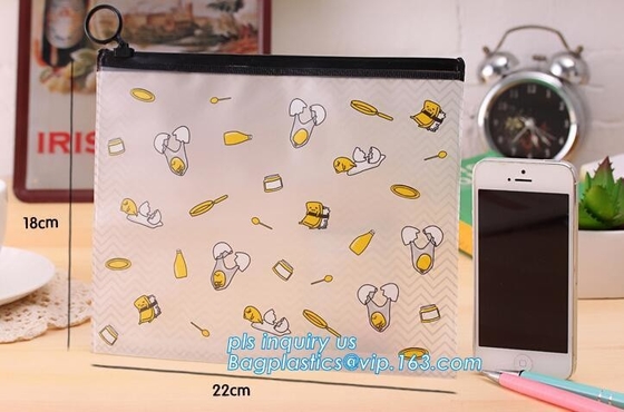 Plastic van de de zak plastic schuif van de diaritssluiting de ritssluitingszakken, Aangepast Gedrukt Klein Plastic van de de Zakbikini van Pvc Vinyl de schuifpit