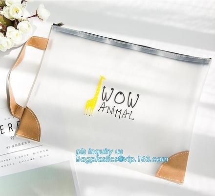 hoogste schuifk OEM goedkope China ritssluitingszak, zak van pvc van de Schuifritssluiting de Duidelijke voor de zakcosmeti van pakket Vinyl transparante pvc