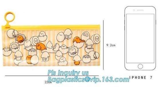 Kleedt de Verpakkende Geschikte Berijpte Zak van pvc EVA Vinyl Slider Top Zipper voor Swimwear, de vinyltoiletry schuif van pvc van de ritssluitingszak