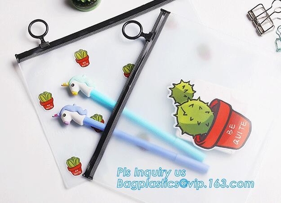 zak van de zak de duidelijke vinylpvc k van pvc van de schuifritssluiting, van de de schuifritssluiting van het waterbewijs de kosmetische vinylpvc/eva plastic zakken