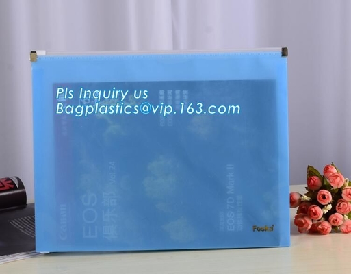 De Zak van pvc EVA Plastic Promotion Gift Packaging met Schuifritssluiting, van het het metaalpit van haakpvc de vinyl verpakkende zak sider, pakket