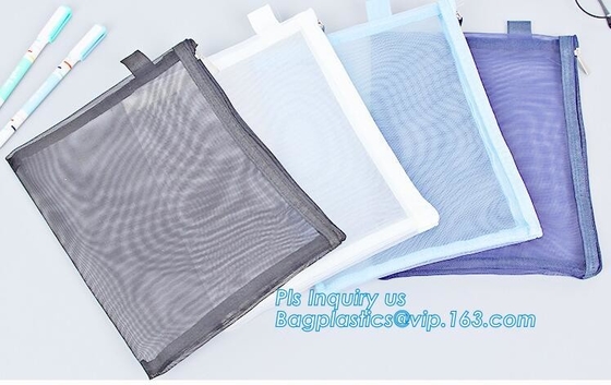 De Zak van pvc EVA Plastic Promotion Gift Packaging met Schuifritssluiting, van het het metaalpit van haakpvc de vinyl verpakkende zak sider, pakket