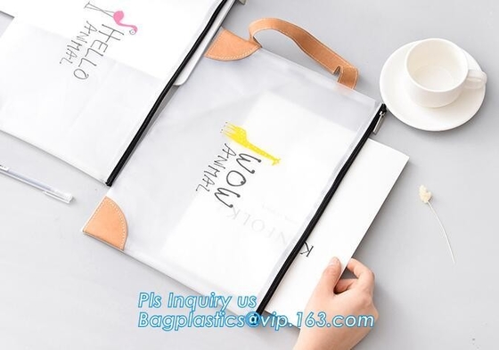Ontruim vinyldrawstring-Zak, plastic douane gedrukt potloodgeval, het geval van het siliconediy potlood voor gift, polyester rubberplas