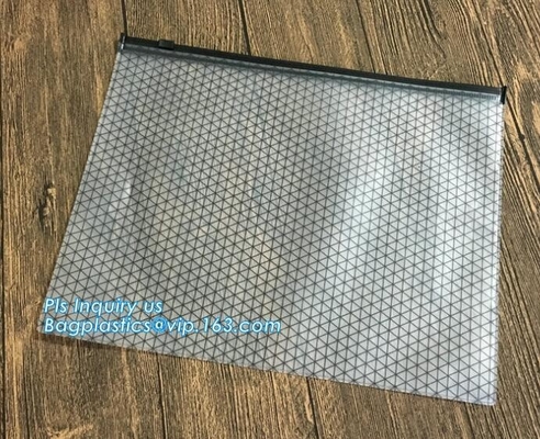 unieke van de de schuifhaak van ontwerp coloful gedrukte duidelijke pvc plastic hangende de ritssluitingszak, de Zak van de Schuifritssluiting met Douaneembleem