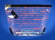 Schuifk zak met programmeerbaar paneel voor gemakkelijk etiket, reclosable schuif plastic zakken, snack plastic kosmetische schuif pac