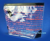 Schuifk zak met programmeerbaar paneel voor gemakkelijk etiket, reclosable schuif plastic zakken, snack plastic kosmetische schuif pac