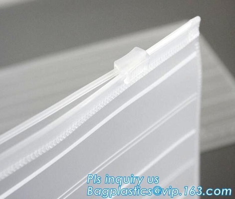 de plastic zak van pvc van de schuifritssluiting voor het blad van het verpakkingsbed, de Vlakke Zakken van de de Schuifritssluiting van Ritssluitings Hoogste pvc voor de Goederenpak van de Handdoekwas