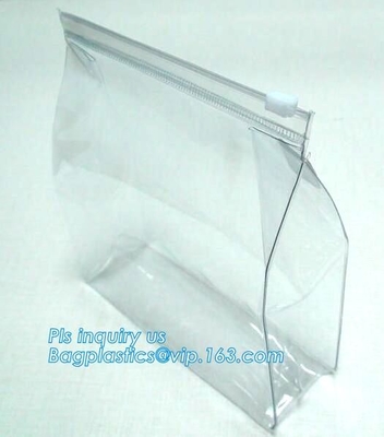 de plastic zak van pvc van de schuifritssluiting voor het blad van het verpakkingsbed, de Vlakke Zakken van de de Schuifritssluiting van Ritssluitings Hoogste pvc voor de Goederenpak van de Handdoekwas