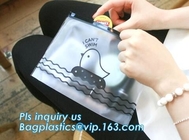 Zakzakken met Pit, Plastic Pit Resealable Zak, zijhoekplaatzak met hoogste handvat en schuifritssluiting, EVA Cosmetic Bag-wi