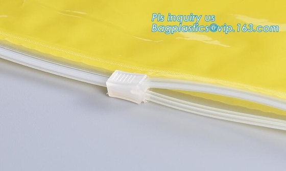 Het kledingstuk EVA Frosty Slider Zipper Bag, Ritssluiting verzegelde van de de Zakmake-up van de Schuifhoekplaat Kosmetische het Geval Plastic Waterdichte Zakken, pit