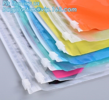 schuifzak voor de ritssluitings vinylzak van de ondergoed verpakkende schuif voor kleding, van de de schuifzak van pvc van de ritssluitingssluiting de duidelijke grootte A4 weg