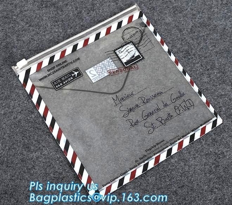 de zak van de schuifritssluiting/de transparante zak van de ritssluitings plastic verpakking voor dossier, kledingstuk, sjaal, reclosable plastic zak van de schuifritssluiting