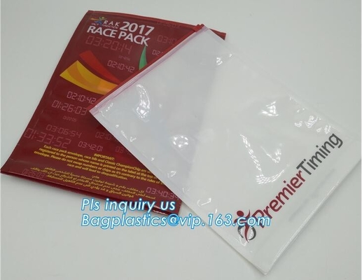 resealable het ondergoed verpakkende zakken van de schuifritssluiting met embleem, steen berijpten pvc-de zak plastic zak van de schuifritssluiting met ritssluiting