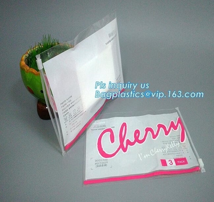 EVA Plastic Promotional Gift Packaging-de Ritssluitingszakken van de Zakschuif met Ring Holder, Milieuvriendelijke Schuifritssluiting Vlak Matt Pla
