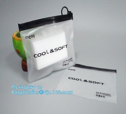 EVA Plastic Promotional Gift Packaging-de Ritssluitingszakken van de Zakschuif met Ring Holder, Milieuvriendelijke Schuifritssluiting Vlak Matt Pla