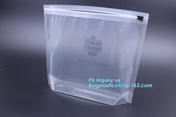 de ritssluitingszak van de metaal verpakkende schuif, Zak van de Zak de Duidelijke Vinylpvc k van pvc van de Schuifritssluiting, polyvinylchloride materiële plas