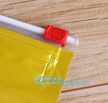 De zijzak van de het Huisdierenhondevoer van de Hoekplaat Plastic Aluminiumfolie plastic met schuifritssluiting, de bodemzak van het hondevoerblok met schuif c