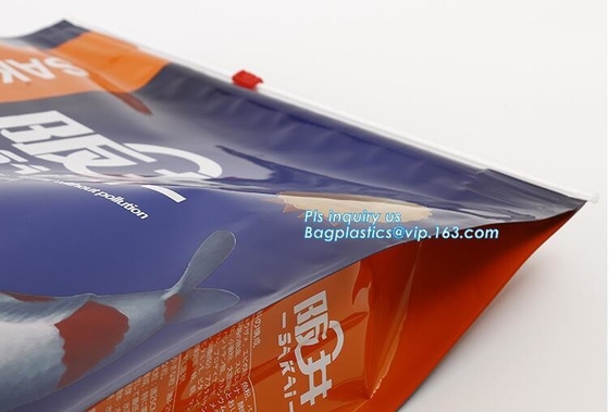 FDA-Vierling van de de Aluminiumfolie Zijhoekplaat van de Rang verzegelde de Hoge Barrière Aangepaste de Verpakkingszakken van de Huisdierenhondevoer, het slotbedelaars van de schuifritssluiting
