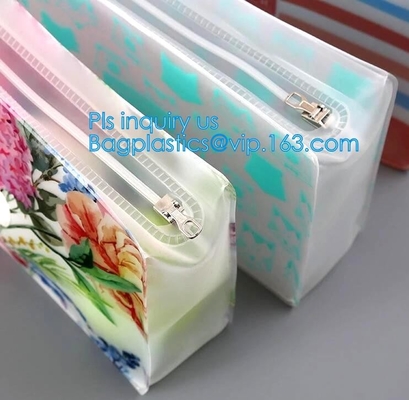 matte berijpte pvc-de zak plastic zak van de schuifritssluiting met ritssluiting/pvc-ritssluitings de zak van de slotschuif/resealable pvc-polyzak van het schuifpit