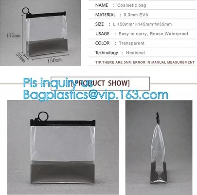 de steen berijpte pvc-de zak plastic zak van de schuifritssluiting met ritssluiting/pvc-ritssluitings de zak van de slotschuif/resealable pvc-schuifpit