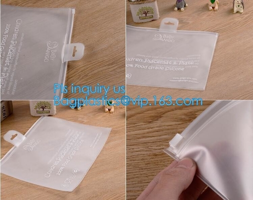 de plastic zak van het schuifkledingstuk, die voor overhemden/kleding/ondergoed, k-de zak van de de tandenborsteltandpasta van de schuifreis verpakken