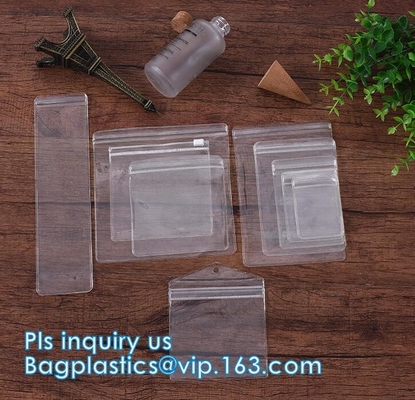 Van de de schuifzak van de stoffenritssluiting professionele vinyl de ritssluitingszak van pvc, de kledende verpakkende pvc-zak van de schuifritssluiting, de zak van de schuifritssluiting