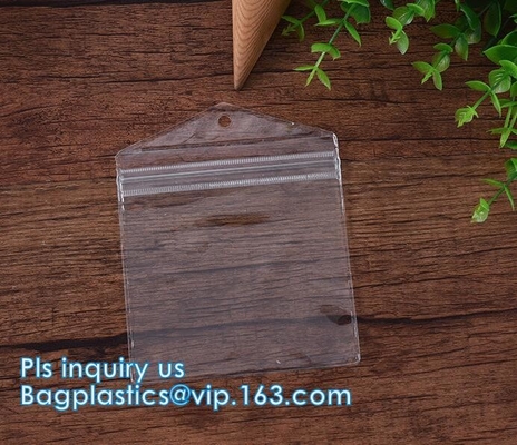 Van de de schuifzak van de stoffenritssluiting professionele vinyl de ritssluitingszak van pvc, de kledende verpakkende pvc-zak van de schuifritssluiting, de zak van de schuifritssluiting