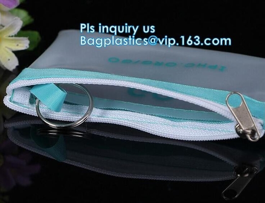 Het bikiniplastiek die de Duidelijke Natte Verpakkende Zak van pvc Swimwear met Ritssluiting verpakken, staat schuifk zak voor ondergoed op bik