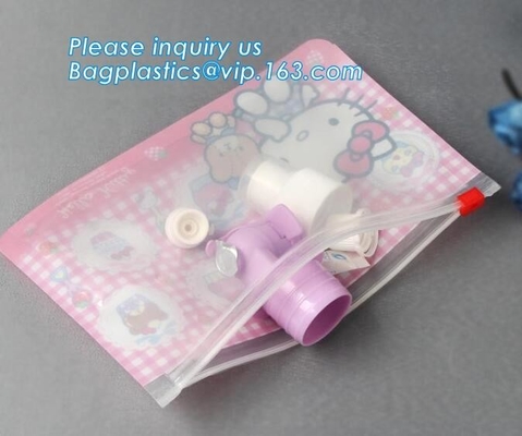Van de het Gevalreis van de make-upzak de Organisator Toiletry Wash Bag, van de kledings de verpakkende EVA van de Schuifritssluiting plastic zakken voor kleding plast