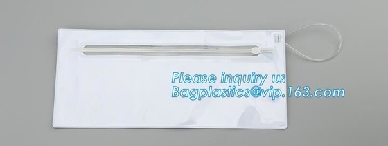 resealable vinylpolybag de zakzak van de schuifritssluiting, vinyl de ritssluitingszak van de bevorderingsschuif voor gift verpakking, k-vinyl
