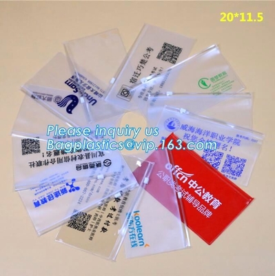 Zak van pvc van de schuifk berijpte de Mobiele Telefoon Duidelijke Vinyl, steen pvc-de zak plastic zak van de schuifritssluiting met resealable ritssluiting,