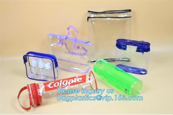 Zak van pvc van de schuifk berijpte de Mobiele Telefoon Duidelijke Vinyl, steen pvc-de zak plastic zak van de schuifritssluiting met resealable ritssluiting,