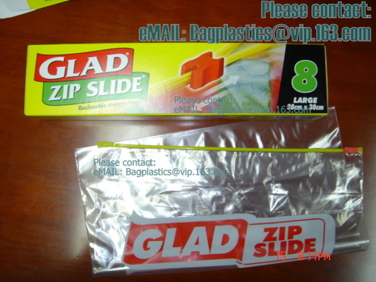high quality transparent slider zip lock bags for underware packaging, pvc slider zip lock, Lawn &amp; Leaf Bags Foil Bags P