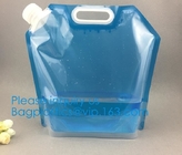Wijn Juice Bag In Box Pouches 3L, 5L, 10L, 15L, 20L, Water Vloeibare 10l 20l Plastic Opvouwbare Cubitainer Zak in Doos, BAGEASE