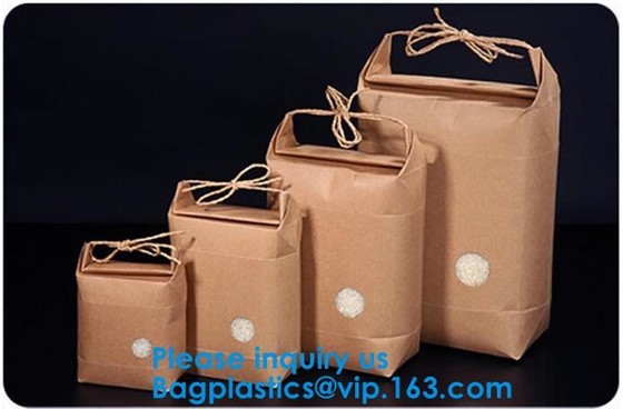 De Gift van de drukverpakking het Winkelen keurt de Bruine Kraftpapier Document Zak Aangepaste Logo Paper Bag With Rope-bagplasti van Handvatbagease goed