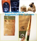 Rijstzakken, Douane die de Glanzende van het de VerbindingsVoedsel voor huisdieren van het Aluminiumfolie Dierenvoer 5kg Qual Verpakkende Zakken met Plastic Handvat drukken