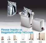Folietribune op Zak in Doos voor Sap, het Bevindende Bewijs Juice Water Bag In Box, 5L/10L/20L Transparent/VMPE van Plastic Zakspuiten