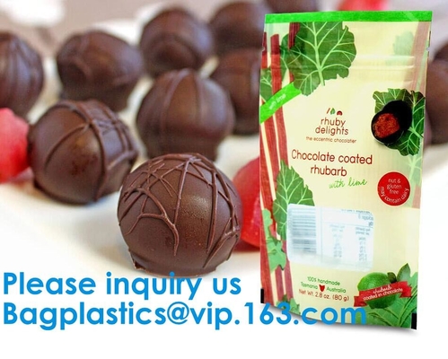 Choco, Chocoladezak, Douane Gedrukte 1/8oz 1/4oz die 1/2oz 1oz 3,5 Gram k CBD Gummies Mylar-Zakzak verpakken