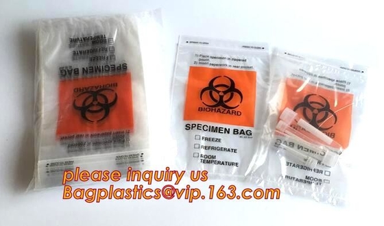 LDPE Medische Medische de Ritssluitingsbag/pe transparante k zak van de Ritssluitingszak, Medische Ritssluitings Polyzak/Kleine Ritssluiting Plast