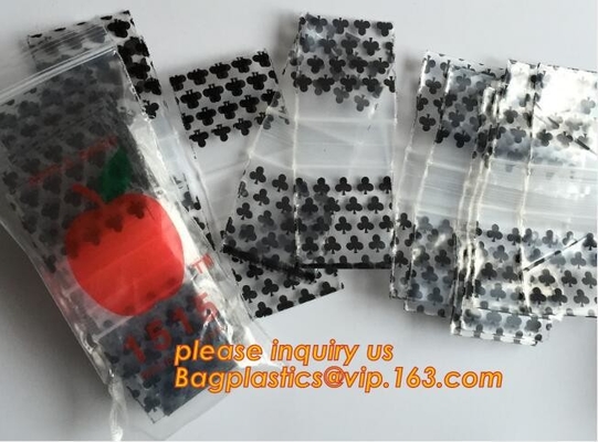 LDPE polyzak van de appel de miniritssluiting/gedrukte plastic verpakkende zak, Drukapple-Merk Mini Zip Lock Bag, reclosable plas