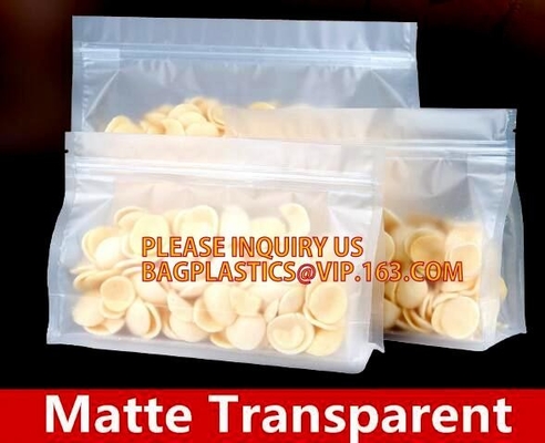 Resealable zilveren zakken van de noni mylar ritssluiting met duidelijke voorzijde en folie achter, Resealable Folie voerden Tribune omhoog Kleurrijke Druk