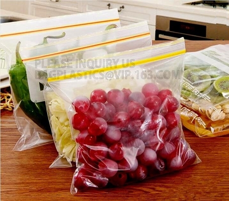 reclosable DUBBELE de ritssluitingszakken van de SPOORveiligheid, Resealable van de het Slotzak van de Drukritssluiting Dubbele het Spoork Zakken van /LDPE, zak