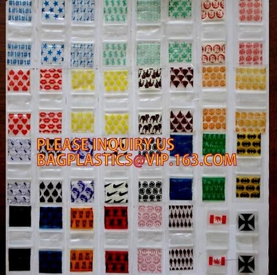 LDPE polyzak van de appel kleuren de miniritssluiting/de gedrukte plastic verpakkende zak, de Minik Baggies Mengeling van Apple 1,5 &quot; x1.5“