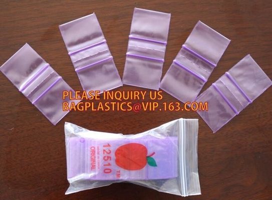 LDPE polyzak van de appel kleuren de miniritssluiting/de gedrukte plastic verpakkende zak, de Minik Baggies Mengeling van Apple 1,5 &quot; x1.5“