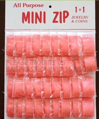 De minizak van de ritssluitingsopslag, plastic ritssluiting doet/mooi in zakken & doet het leuke suikergoed /snack-ritssluitingszakken, Flexibel verpakkend plastiek in zakken