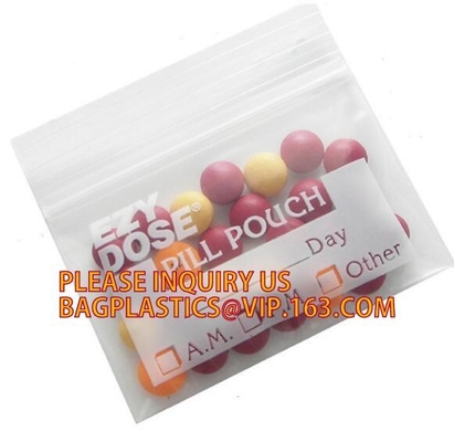 Pas Resealable Plastic Duidelijke Polyzak van de de douaneritssluiting van k Baggies, LDPE HDPE CPE PPE Plastic de Schuifritssluiting van pvc aan
